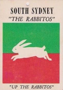 1968 Scanlens Series 2 - Team Emblems #NNO South Sydney Rabbitohs Front